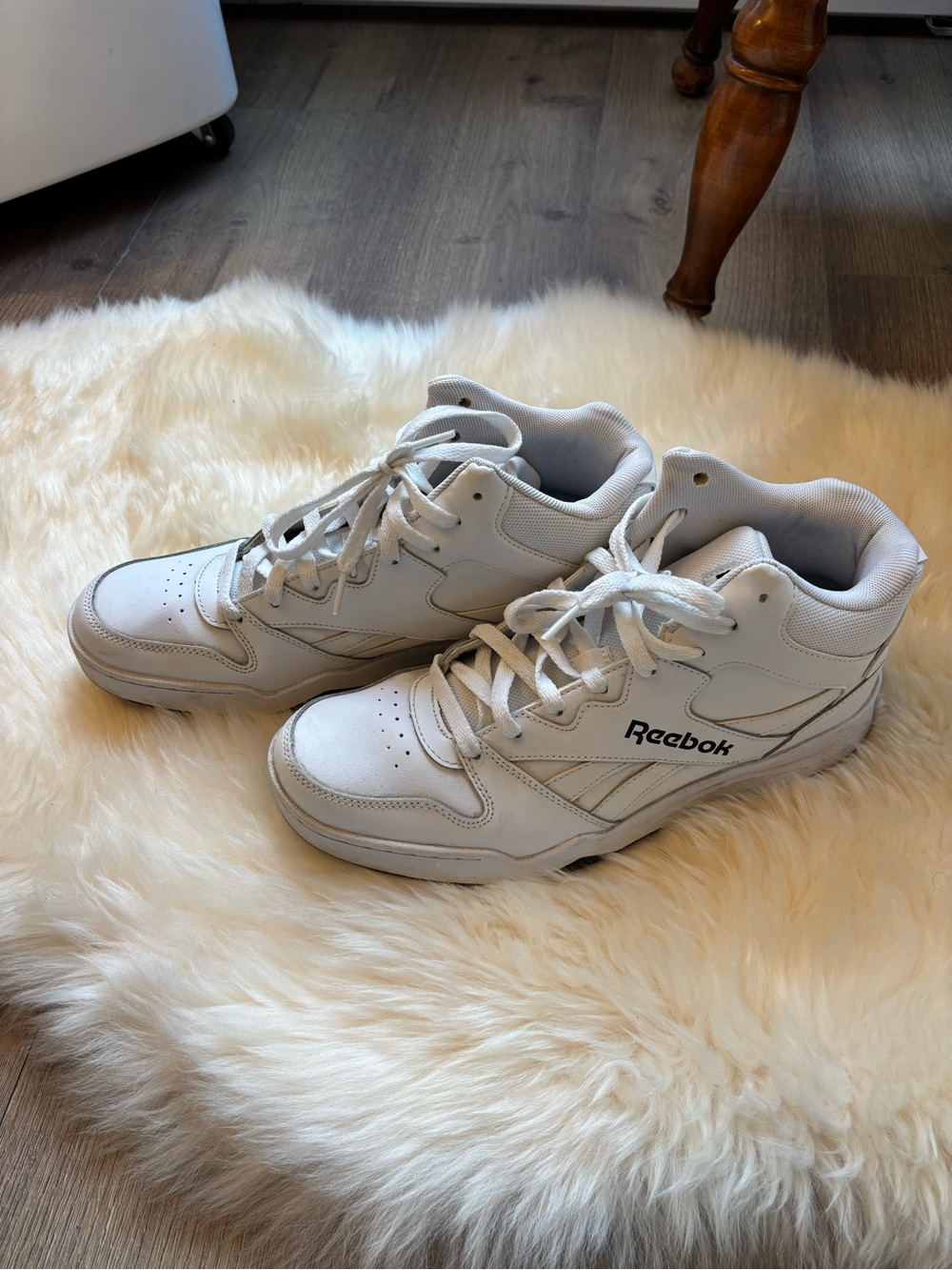 Reebok White High Top Sneakers